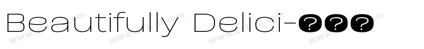 Beautifully Delici字体转换